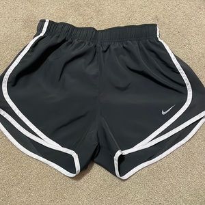 Grey nike running shorts